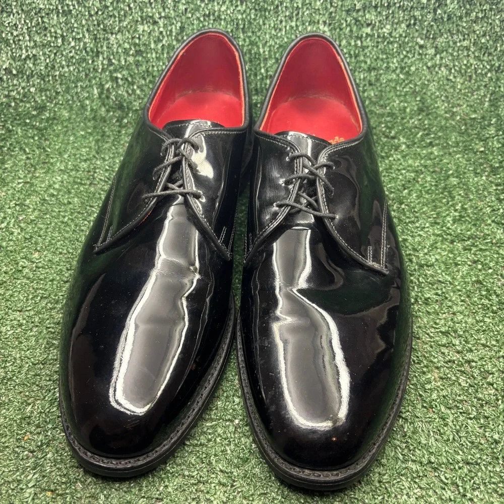 Allen Edmonds Spencer Patent Leather Formal Tuxedo Derby Shoes Black Mens 11.5 C
